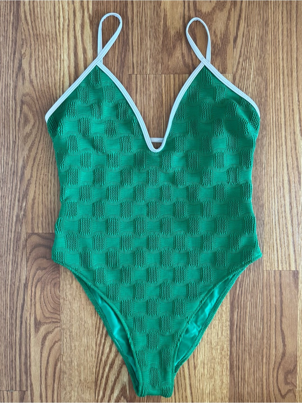Berlook Textured Smocked One Piece Swimsuit
